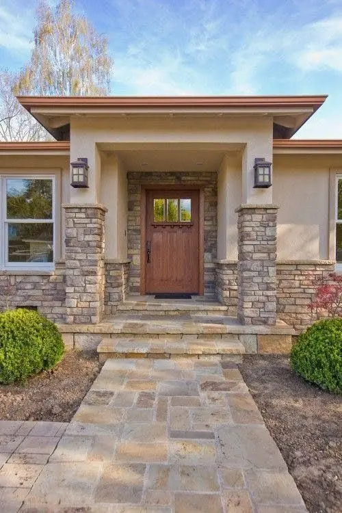 Simple residential exterior before a design concept